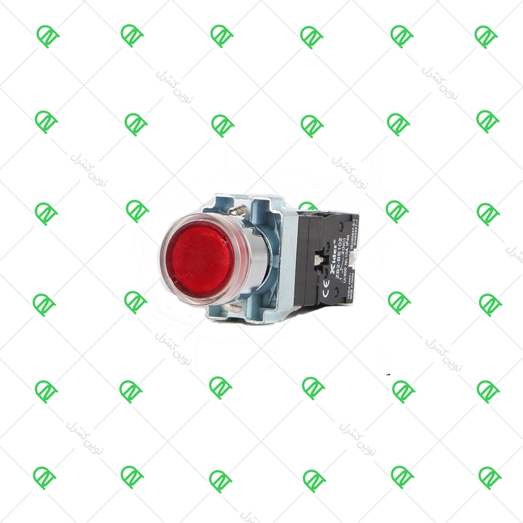 [GXB4-BW3462] شستی رنگ قرمز چراغدار مدل GXB4-BW3462